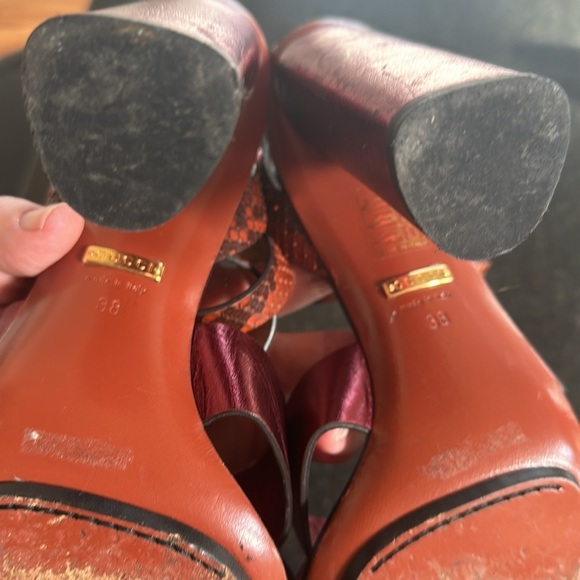 Gucci calfskin and python heels - Picture 7 of 8